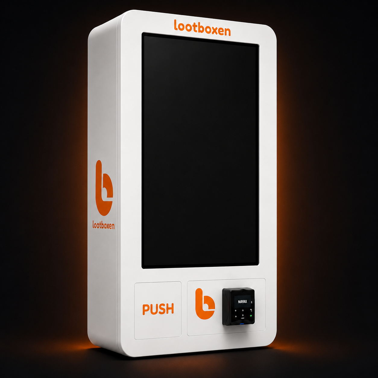Lootboxen varuautomat – Vit design